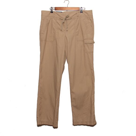 NEW Tommy Hilfiger Tan Cargo Pants Size 14 Cotton Blend - Picture 1 of 10
